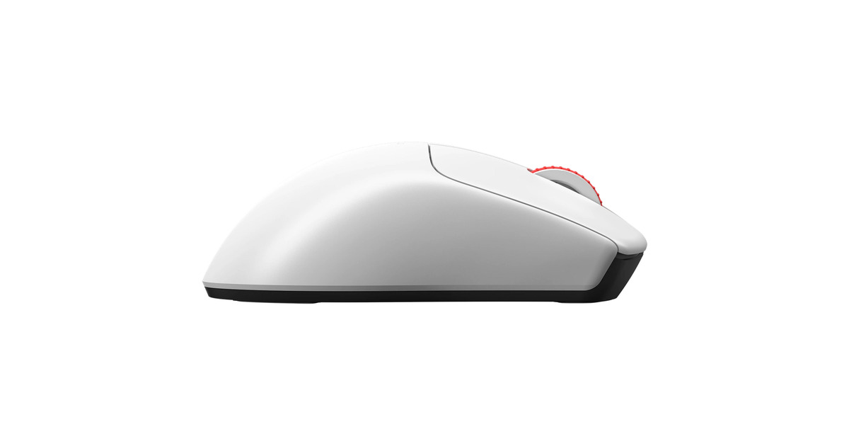 MonkaRapid G982W gaming muis  (Wit/rood, 800 - 12.000 DPI, 2.4 GHz / Bluetooth / USB)