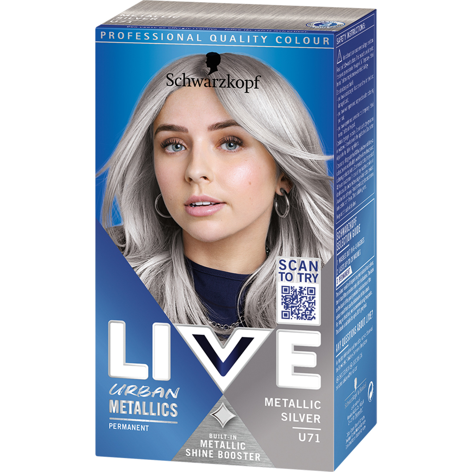 Schwarzkopf Live Urban Metallics Metallic Silver U71