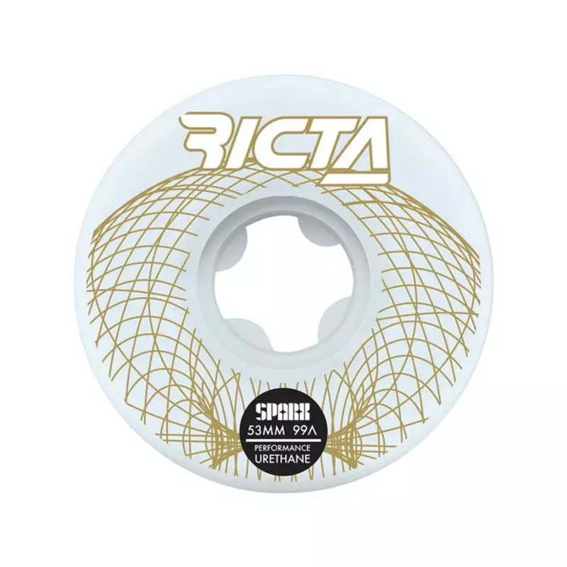 Roues skate RICTA (x4) Wireframe Sparx Blanc 99A 53mm