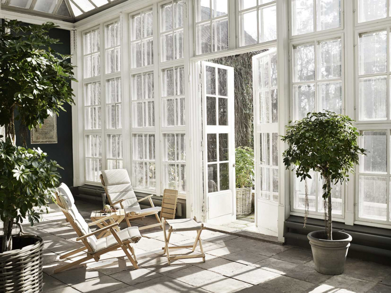 Carl Hansen & Son BM5568 Deck tuinstoel inclusief kussen
