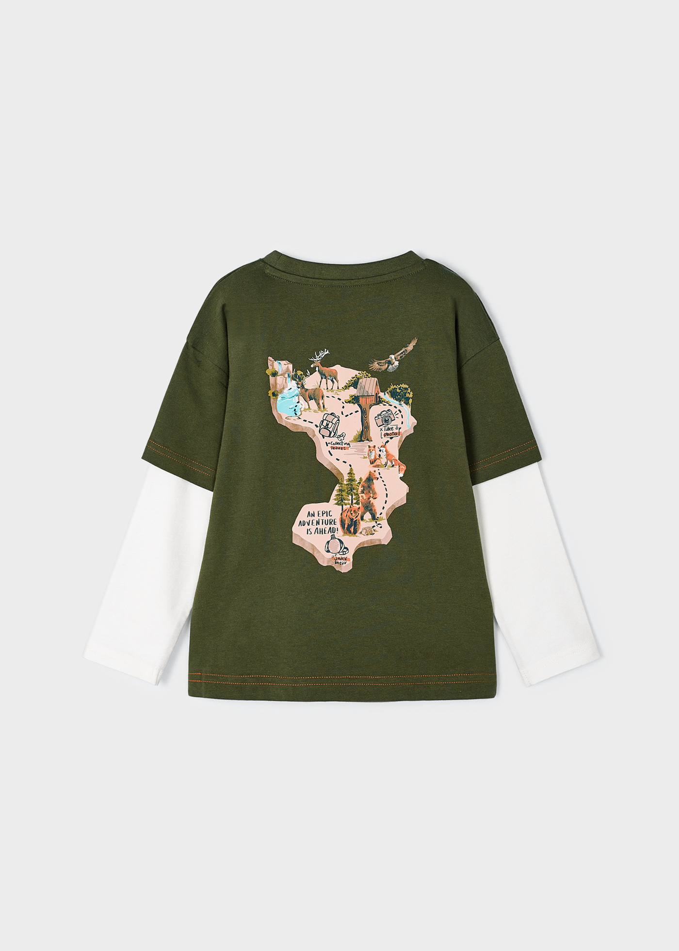 Camiseta infantil Better Cotton com ombros caídos