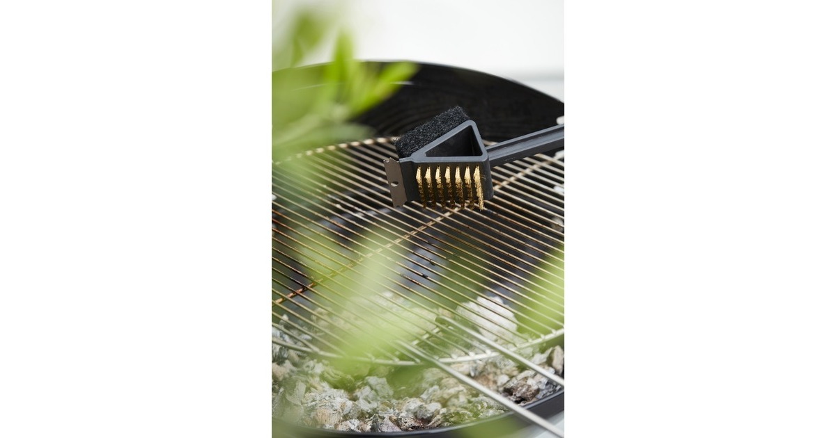 Barbecook3-in-1 lange borstel zwart borstel  (Zwart)