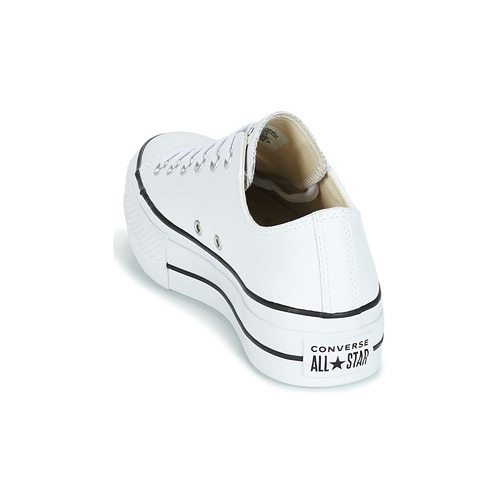 Converse - CHUCK TAYLOR ALL STAR LIFT CLEAN LEATHER OX - Blanc