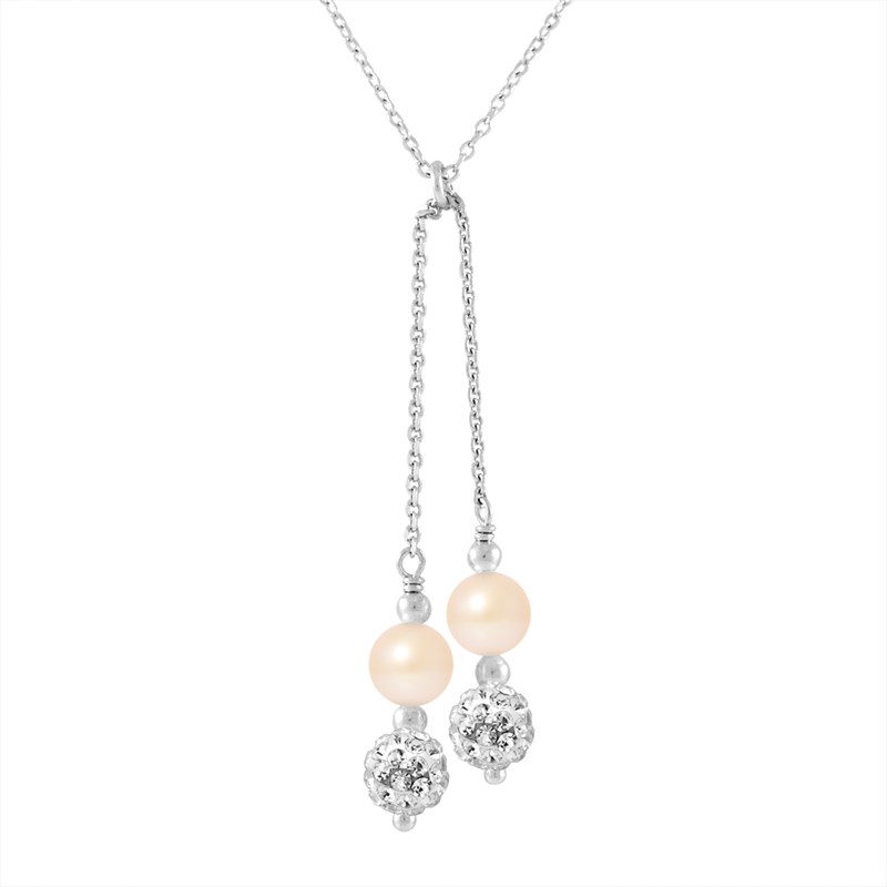 Collier DUO - Perles de culture d'eau douce - Argent 925