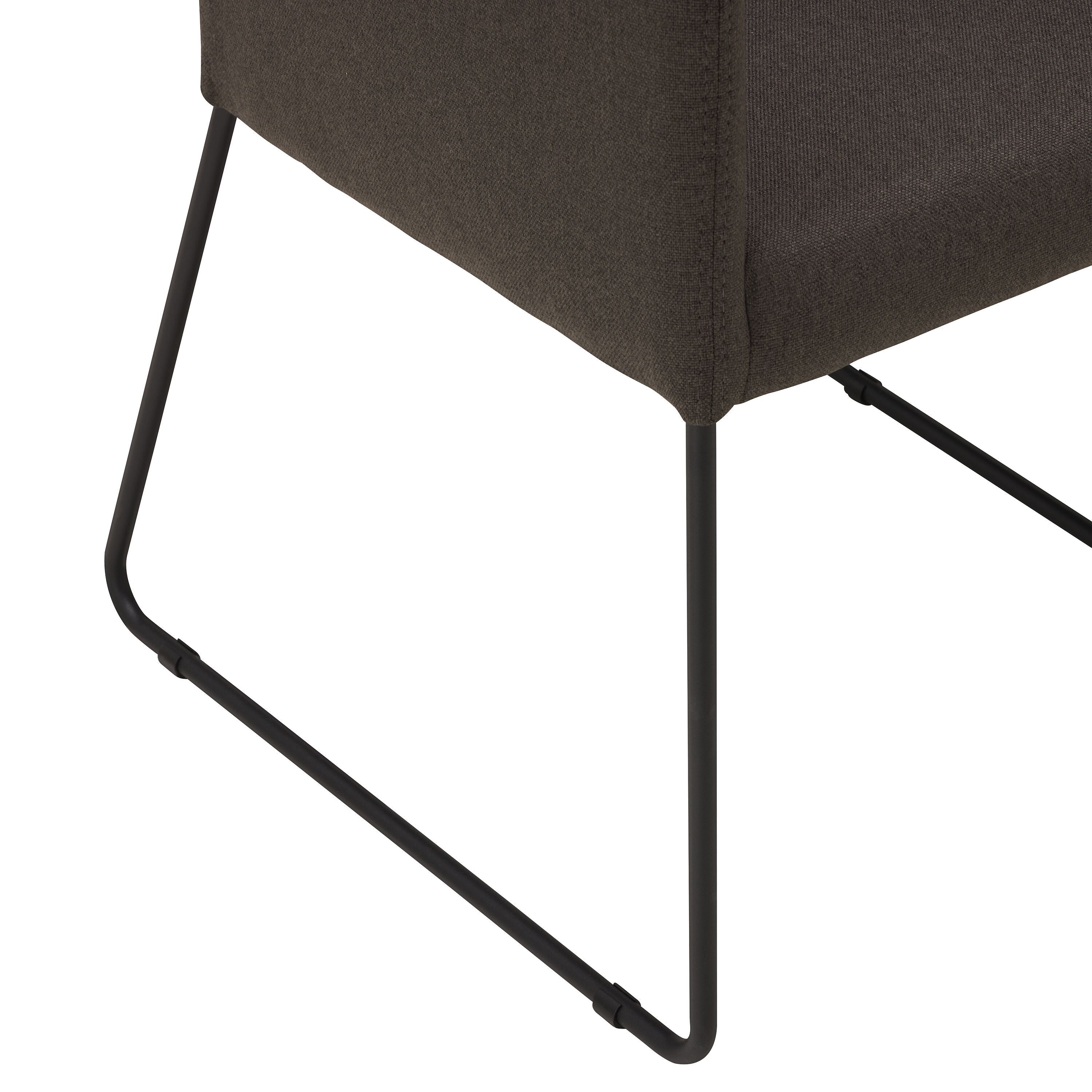 SIENA Stuhl - Anthrazit / B: 50.0 cm x T: 45.0 cm x H: 86.0 cm
