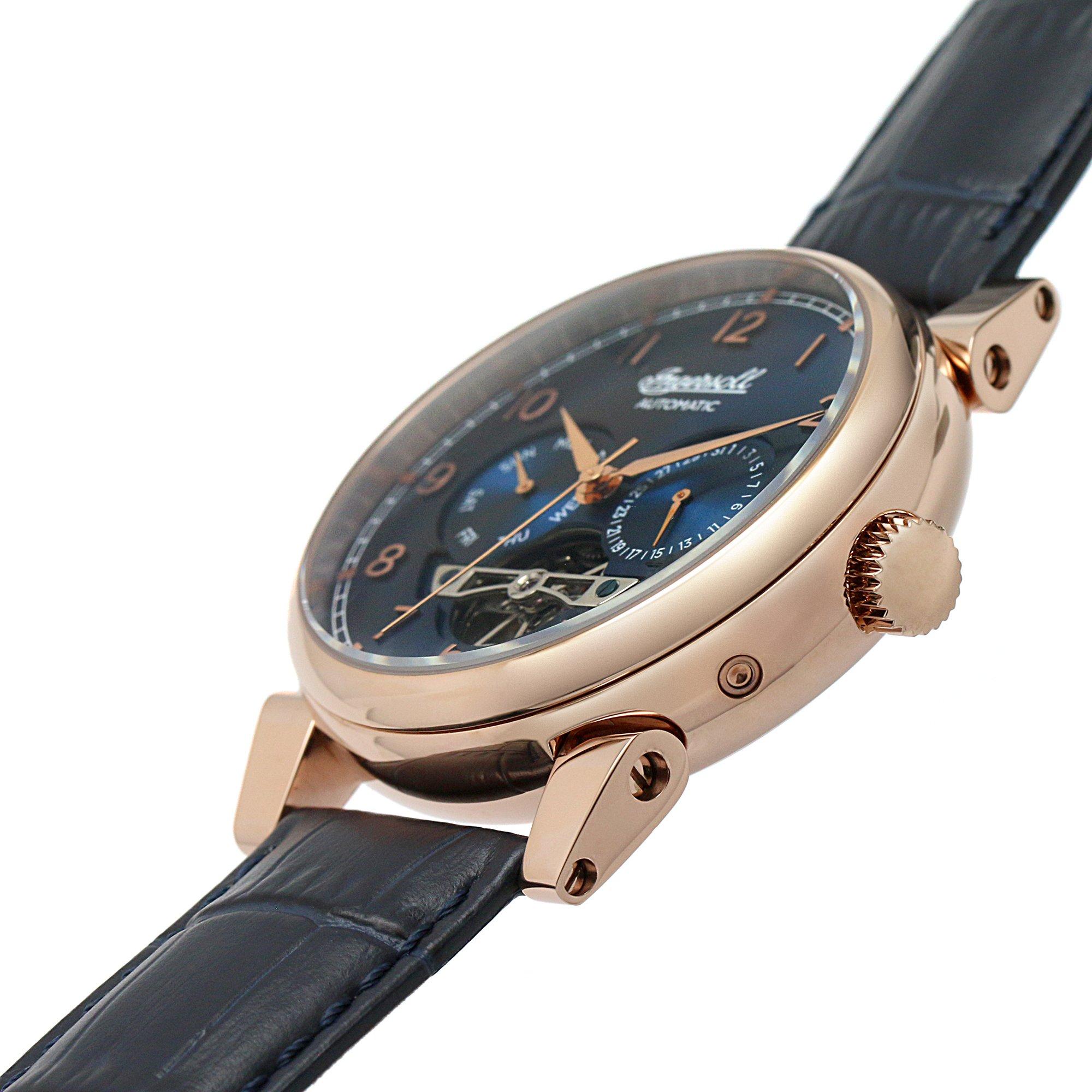 Ingersoll 1892 Swing Blue Rose Gold Watch I12702