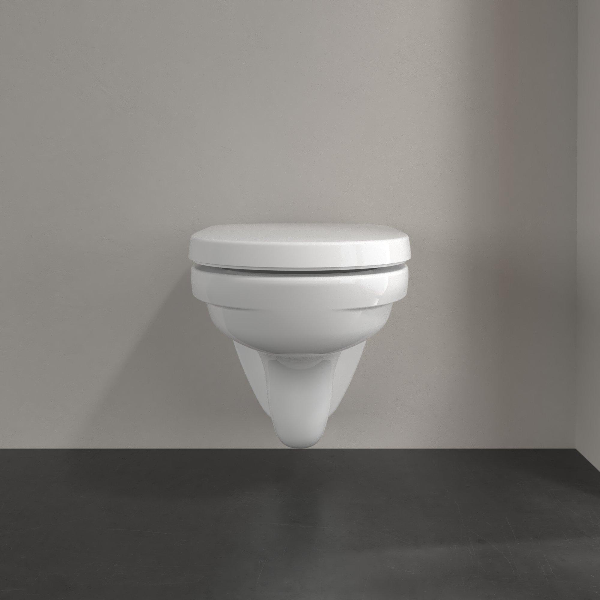 Villeroy & Boch O.novo compact randloos toilet CeramicPlus wit glans