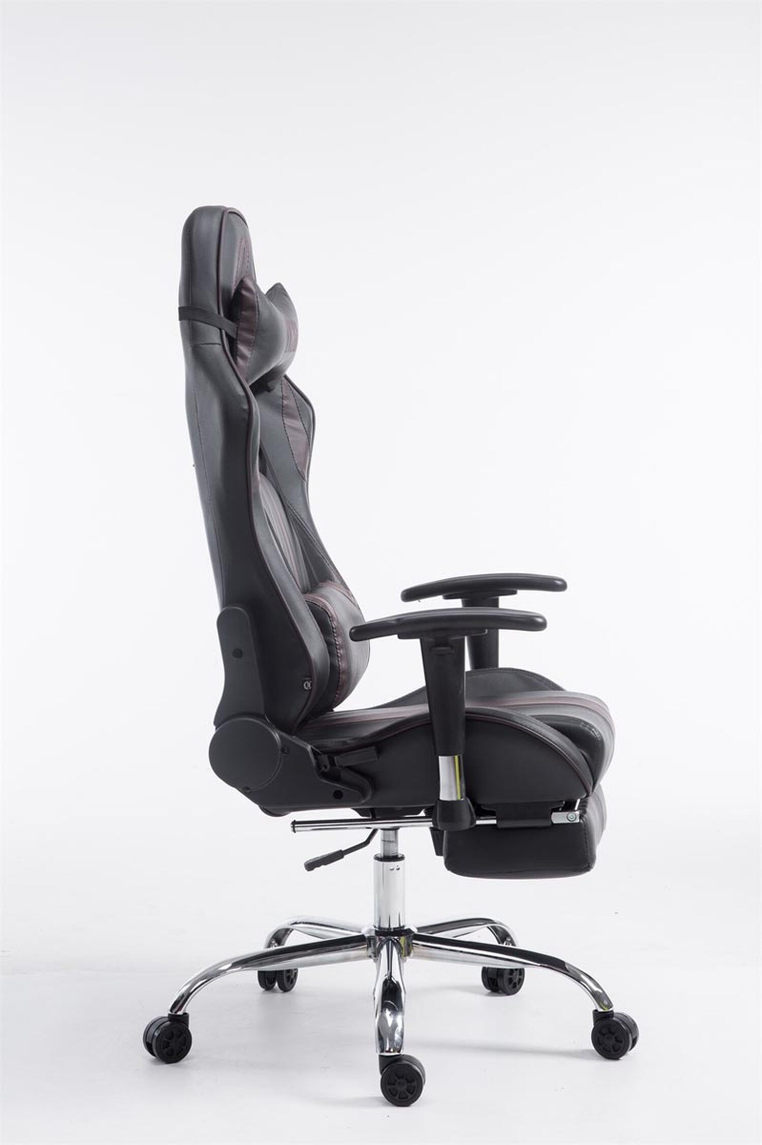 TPFLiving Racing Bürostuhl Limitless mit FußablageSchwarz/Blau