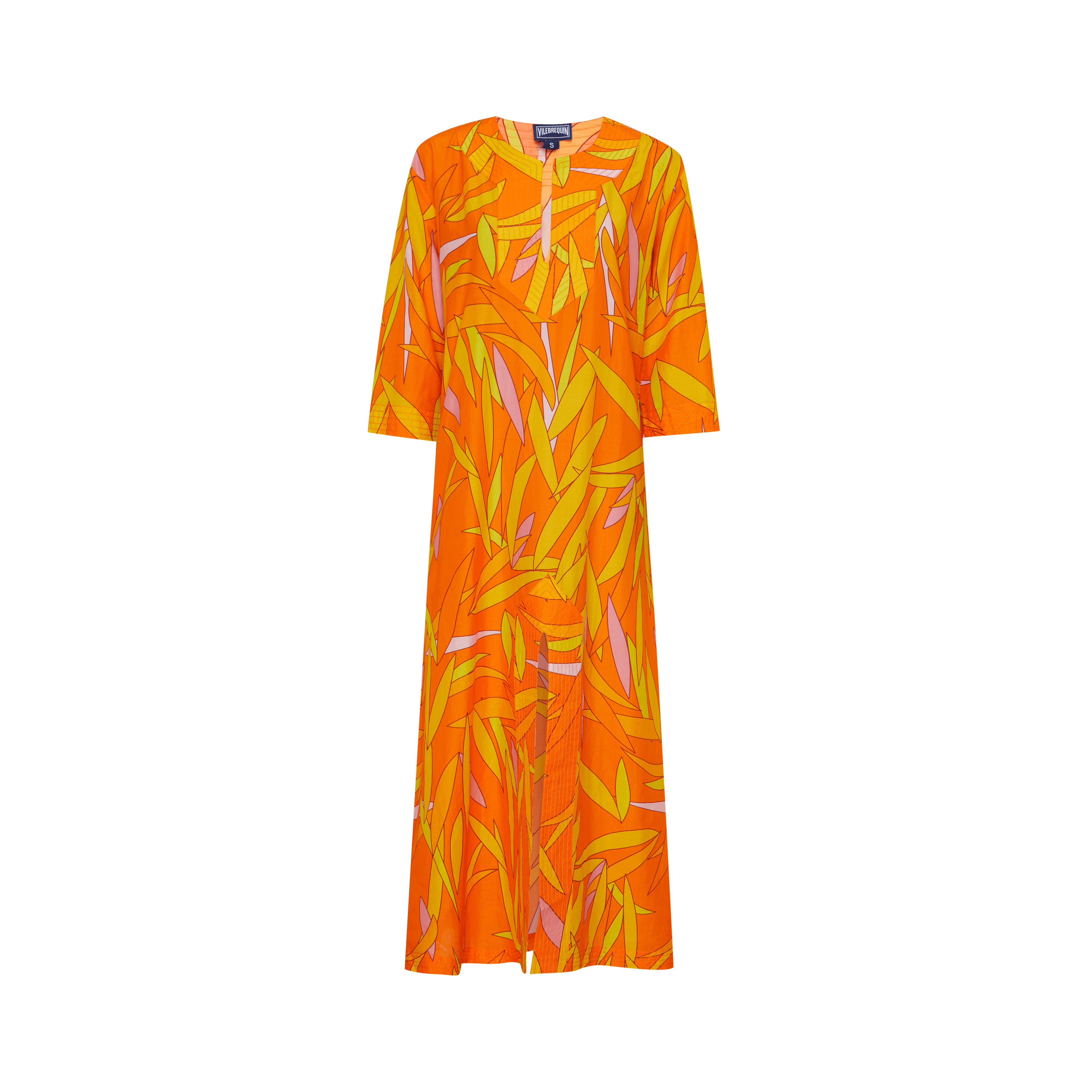 Caftan en coton et soie femme Madrague