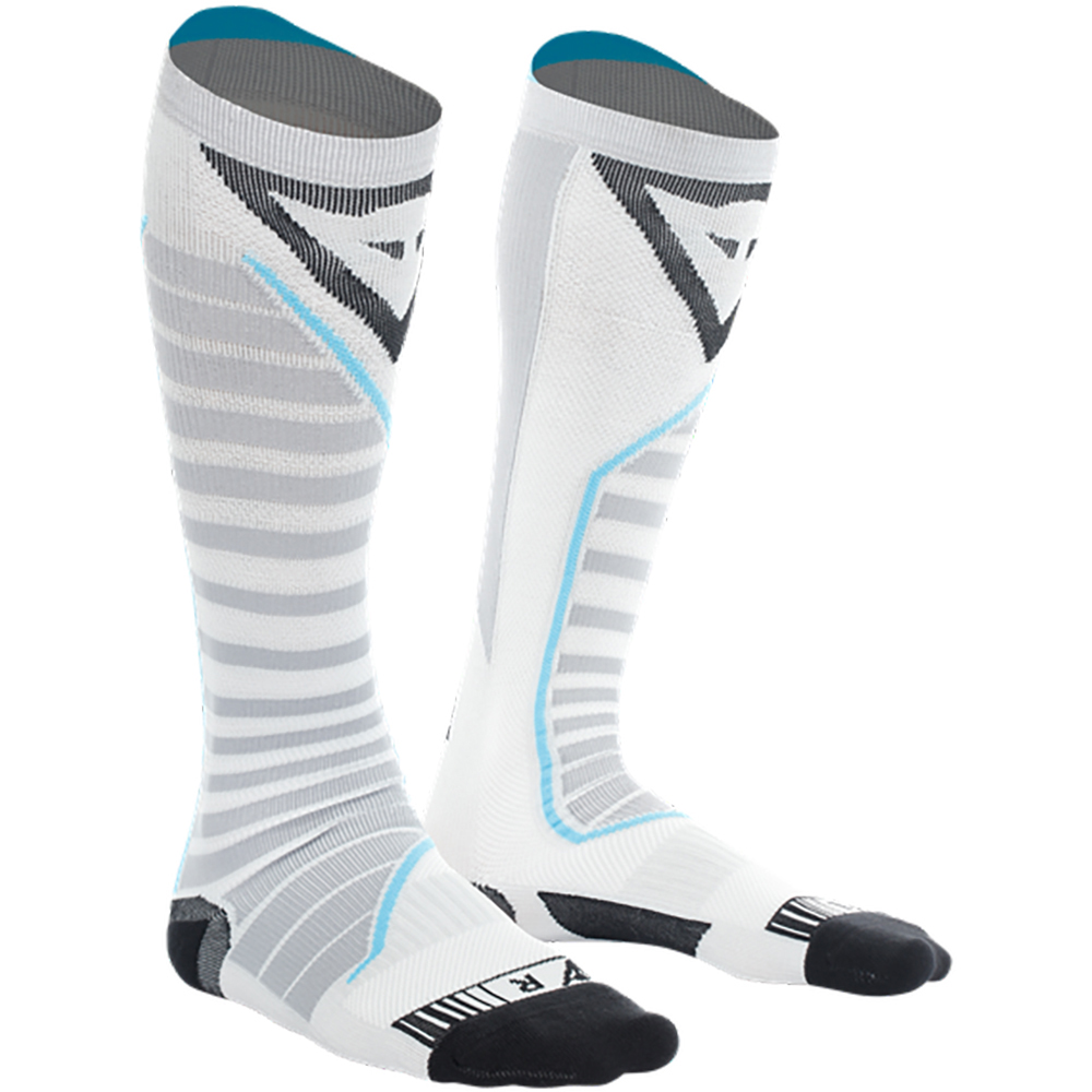 Dainese - Chaussettes Dry Long Sock Blanc / Gris Clair