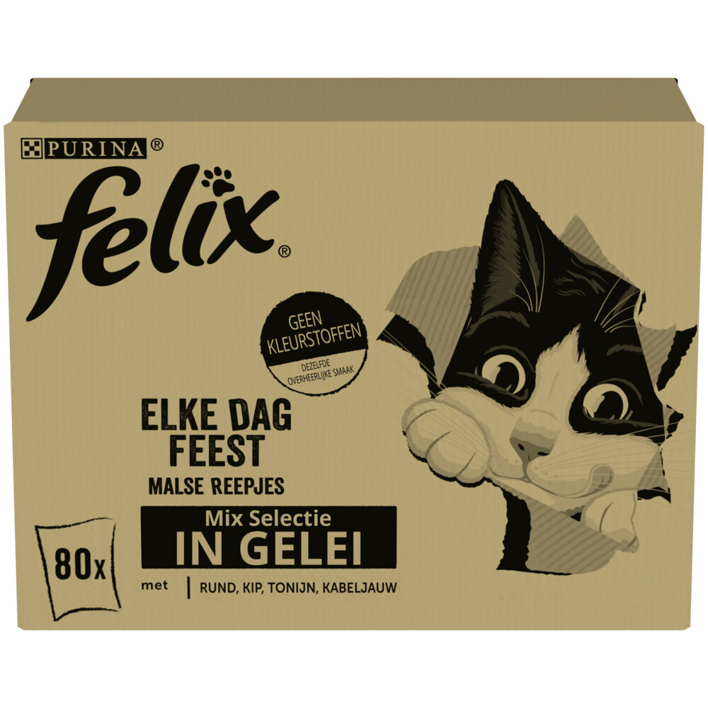 Felix Elke Dag Feest Mix Selectie in Gelei80 x 85 gr