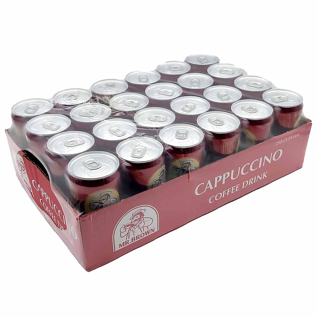 24x Mr.Brown Coffee Drink Cappuccino Dose á 250ml=6L MHD:9.10.25