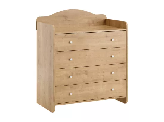 Lit bébé 60x120 et commode à langer Megeve Bois