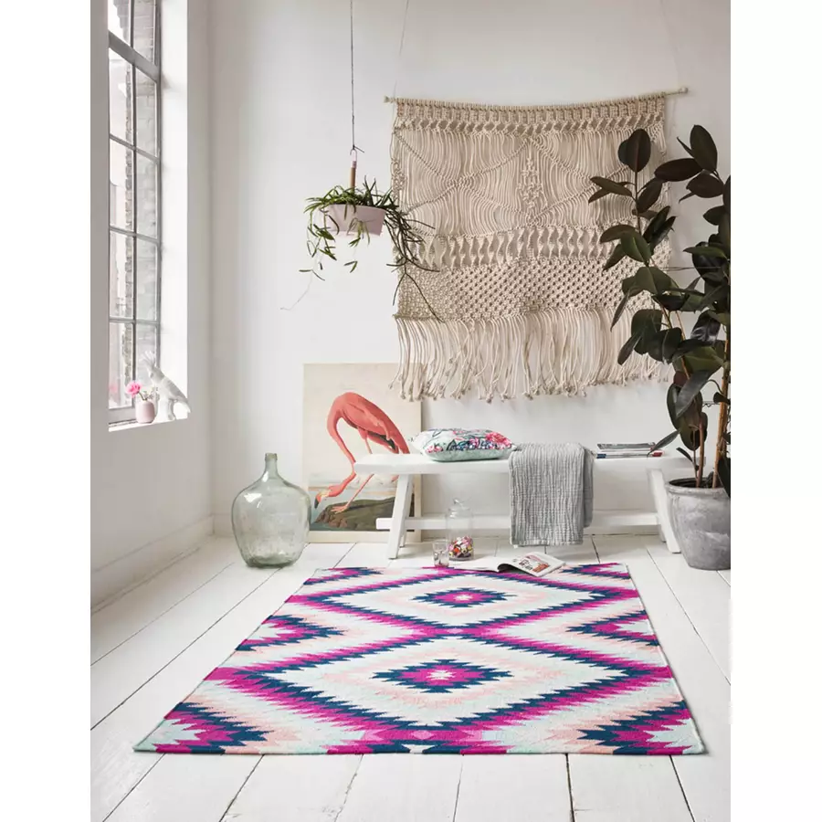 Accessorize Kurzflorteppich Aurel rosa