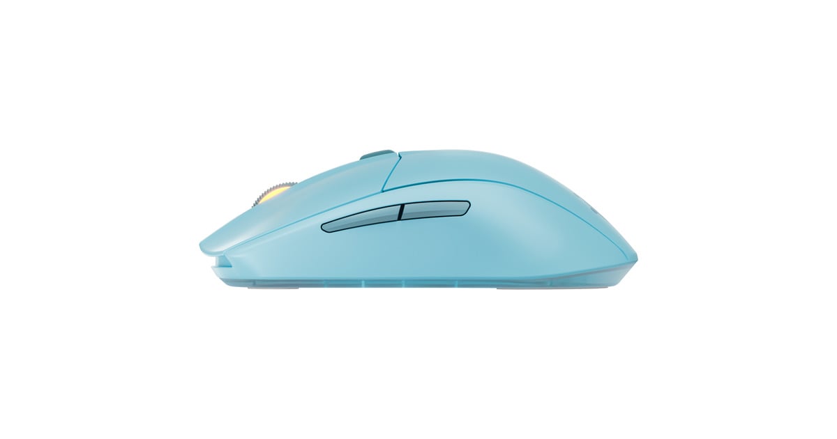 SteelSeriesRival 3 Wireless Gen 2 gaming muis  (Turquoise, 18.000 dpi, RGB, 2.4GHz / Bluetooth 5.0)