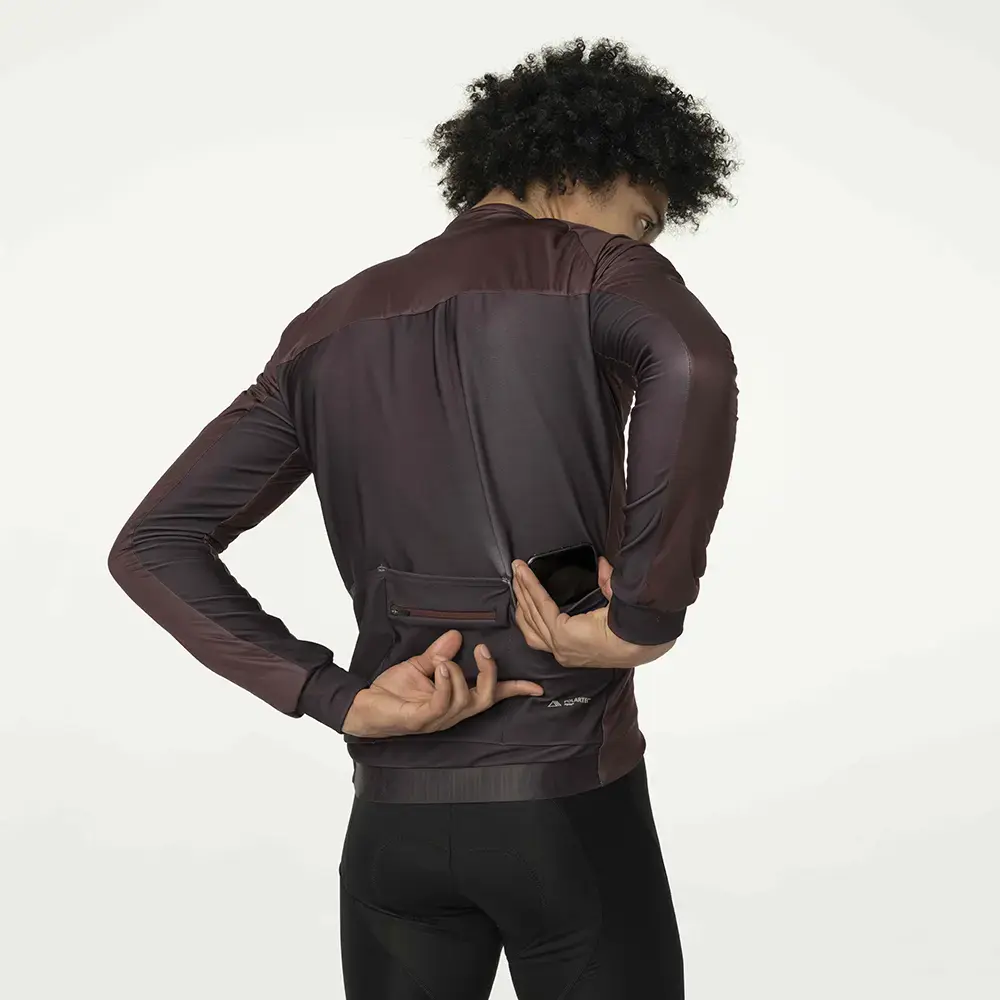 AGU Polartec Alpha Performance Fietsjack Donkerrood Heren