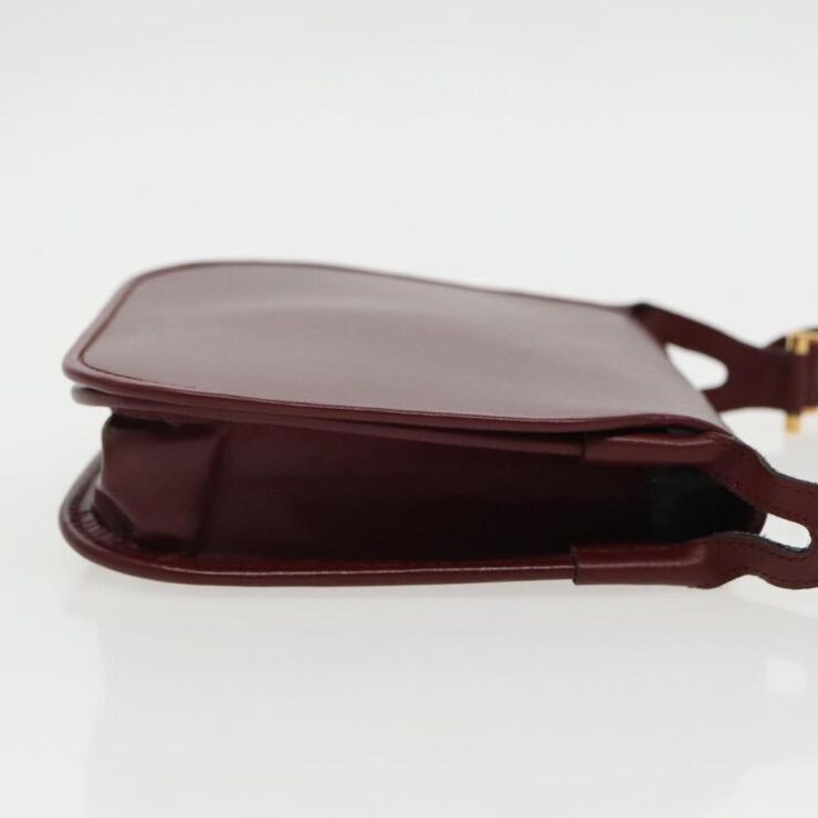 Cartier Vintage Cartier Shoulder Bag Burgundy