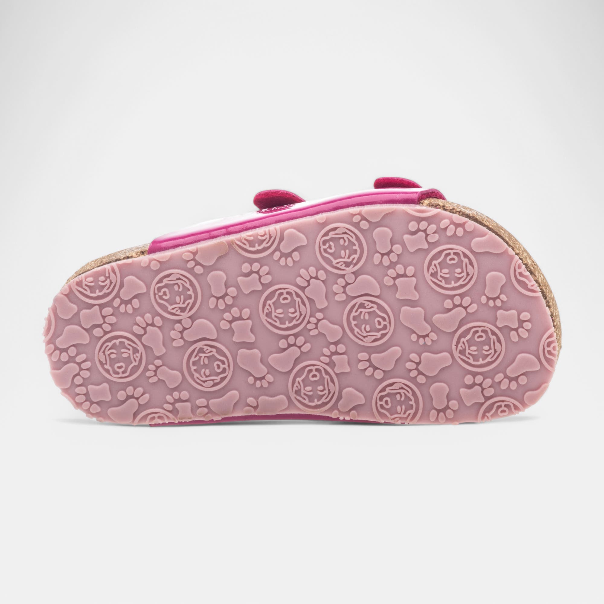 Mules semelle liège Fille rose