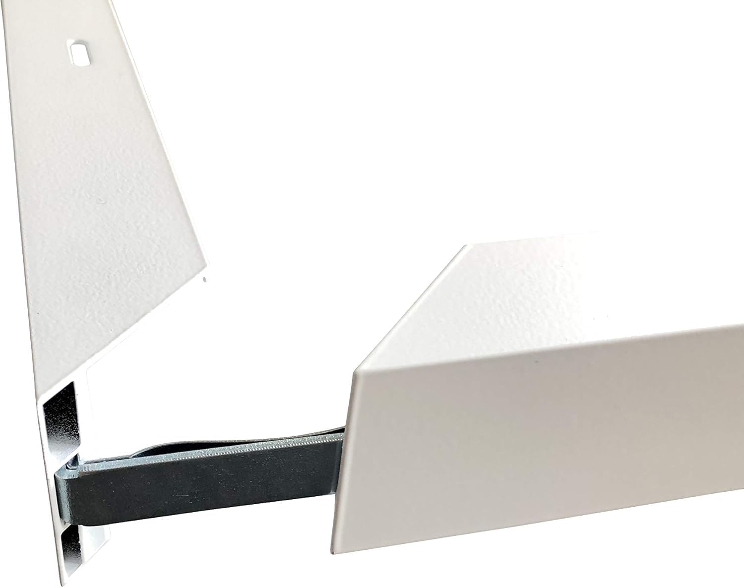 Lichttechnik24® 10er Pack Aufbaurahmen für 62x62cm LED-Panel, steckbar, Aufputzrahmen, Deckenmontage, Wandmontage, Aluminium, weiß, 62x62x4,4 cm - für 1cm flache Sidelit Panels