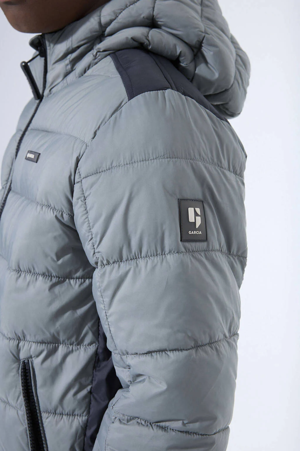 Garcia gewatteerde jas grijs