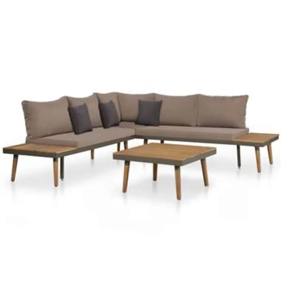 vidaXL - Tuinset - Bruin - Hout
