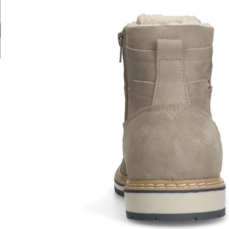 Manfield - Heren - Taupe nubuck veterboots