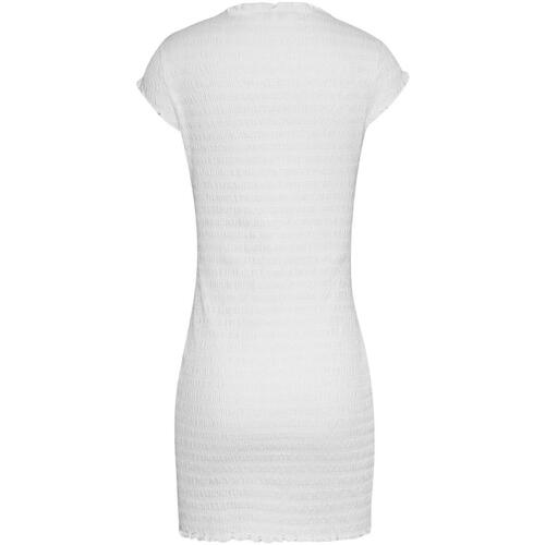 Tommy Jeans - TJW BODYCON SMOCK DRESS Blanco