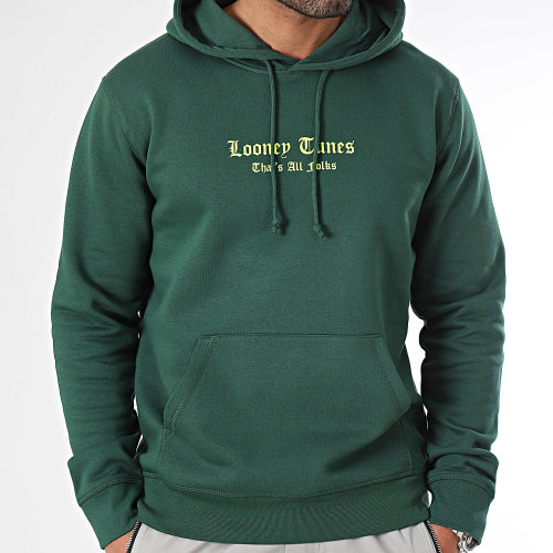 Sweat Capuche Angry Bugs Bunny Vert Jaune Fluo