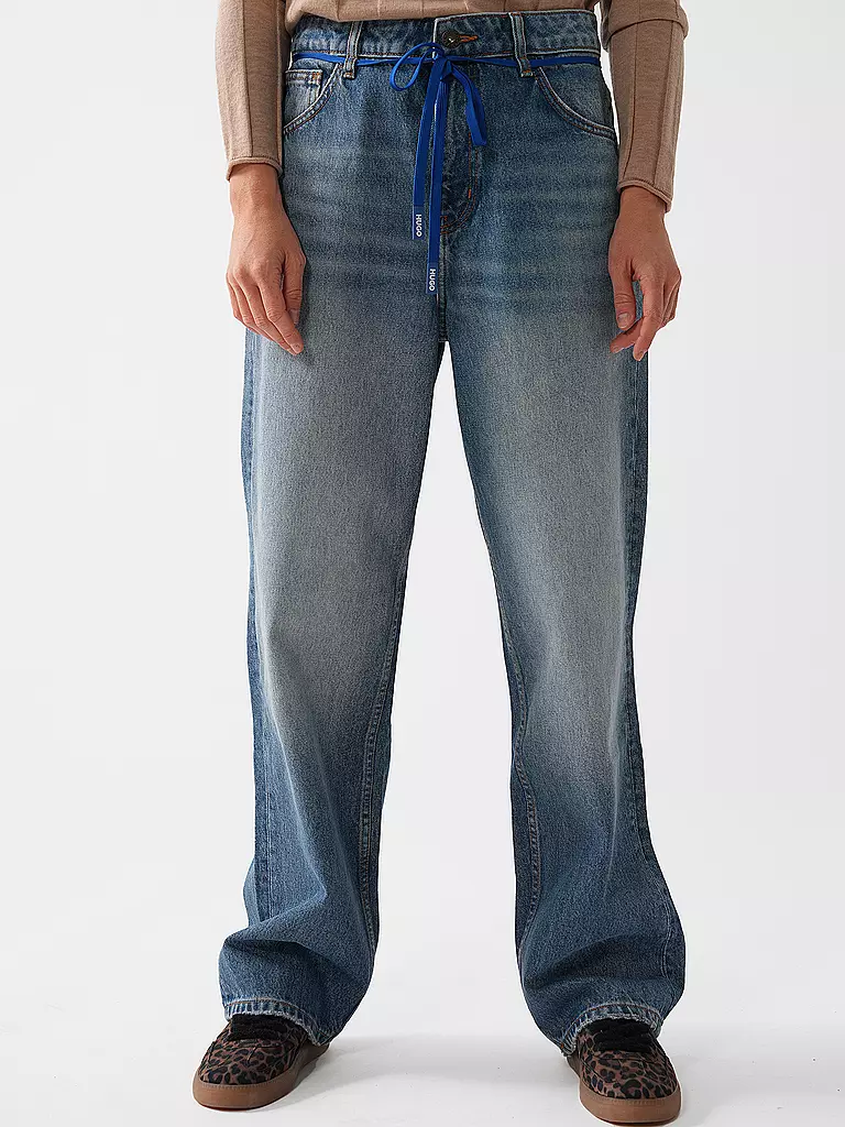 HUGO Jeans Loose Fit LENI blau