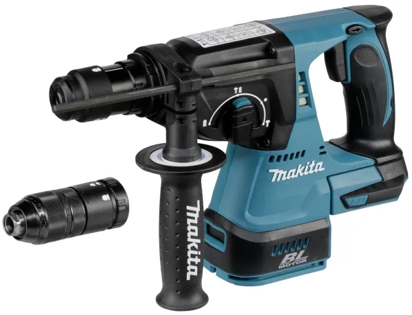 Makita DHR243 - Roterende hammer - ledningfri - 3 tilstande - SDS-plus - 2 Joule - intet batteri - 18 V - SOLO