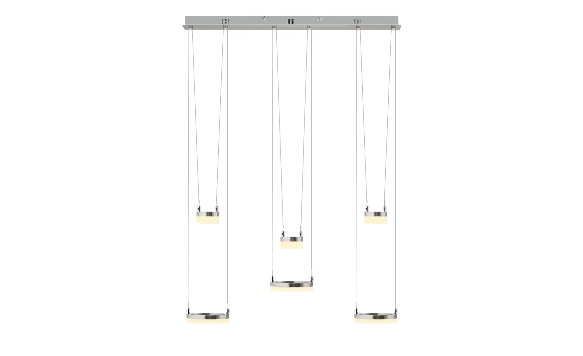 Meisterleuchten LED-Pendelleuchte, 6-flammig, nickel matt