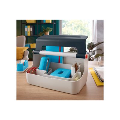 Leitz Cosy - Boîte de rangement organisateur de bureau - gris - plastique ABS