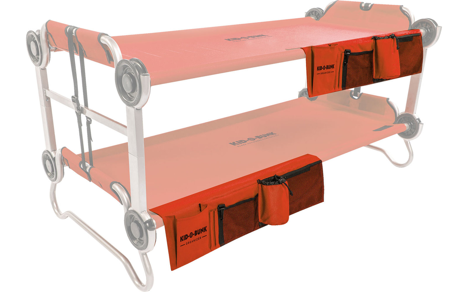 Disc-O-Bed Seitentasche / Organizer für  Kid-O-Bed Einzelbett rot