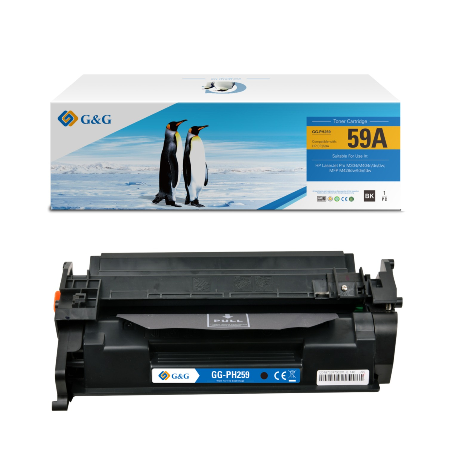 Ersetzt HP 59A Laser Toner Drucker Printer Tonerpatrone (3000 Seiten) - Schwarz