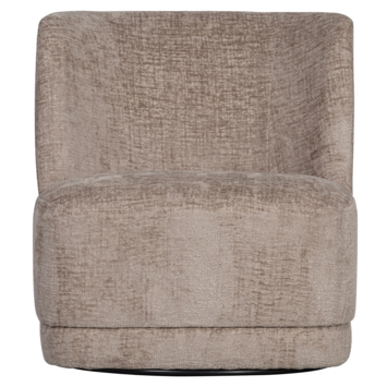 WOOOD fauteuil Atty zand velvet stof draaibaar