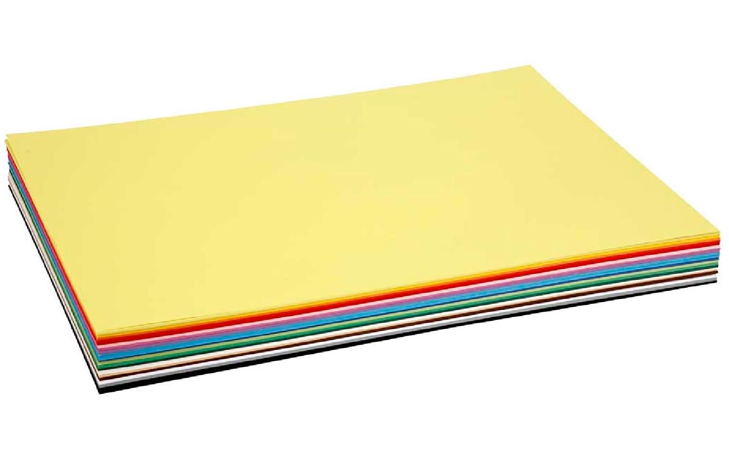 Bastelkarton A2 mehrfarbig, 180 g/m², 20 BlätterFarbkarton