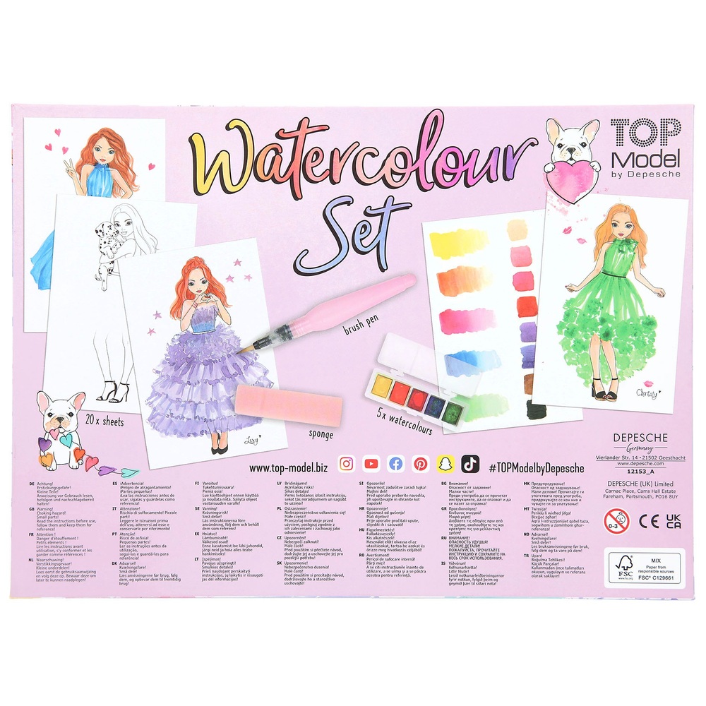 TOPModel Aquarellset