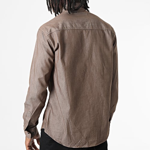 Chemise Manches Longues W-324 Marron Foncé