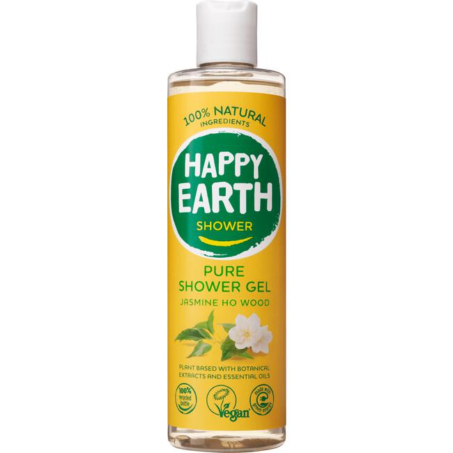 Happy Earth Jasmine Ho Wood 100% Natuurlijke Douchegel 300 ML