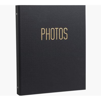 Exacompta OfficeByMe - Album photo classeur - 60 pages noires - noir