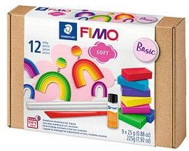 FIMO soft set - ovenhardende boetseerklei - basisset 9 halve blokken