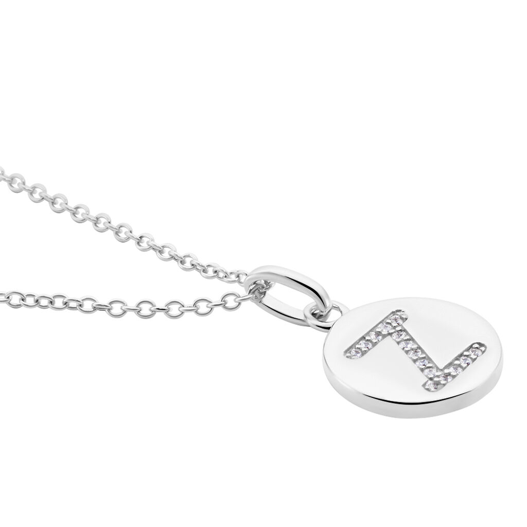 Collier Argent Eugenien Oxydes De Zirconium