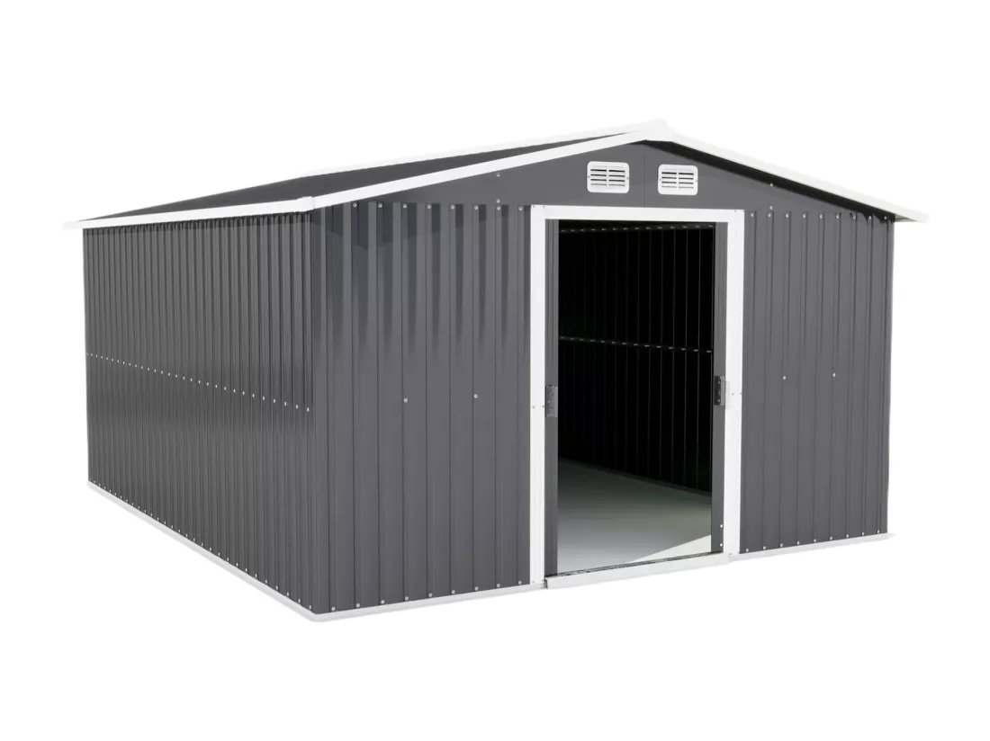 Cabanes en métal, d334cm×h202cm, gris