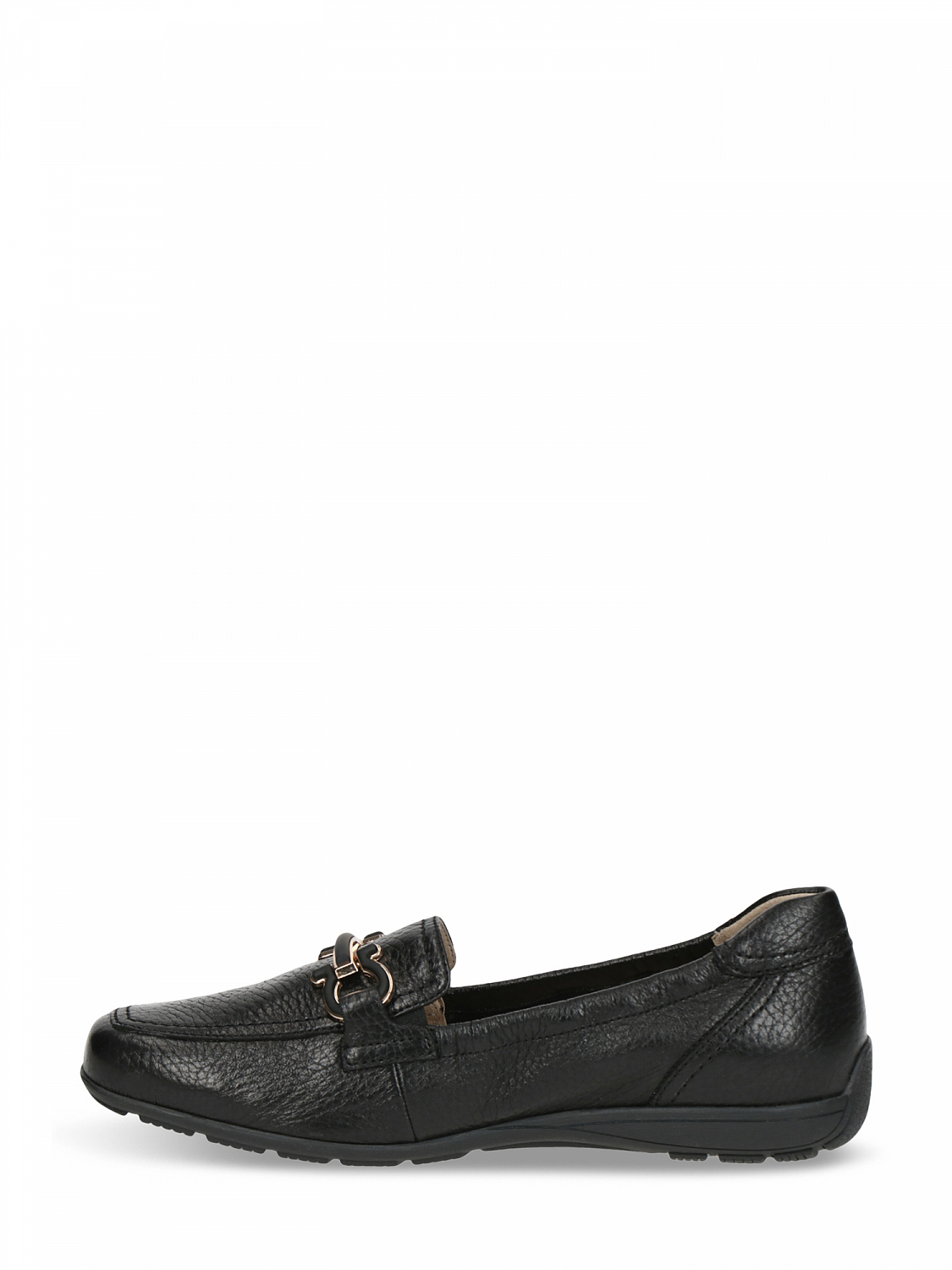 Caprice Black Deer Leather Loafer