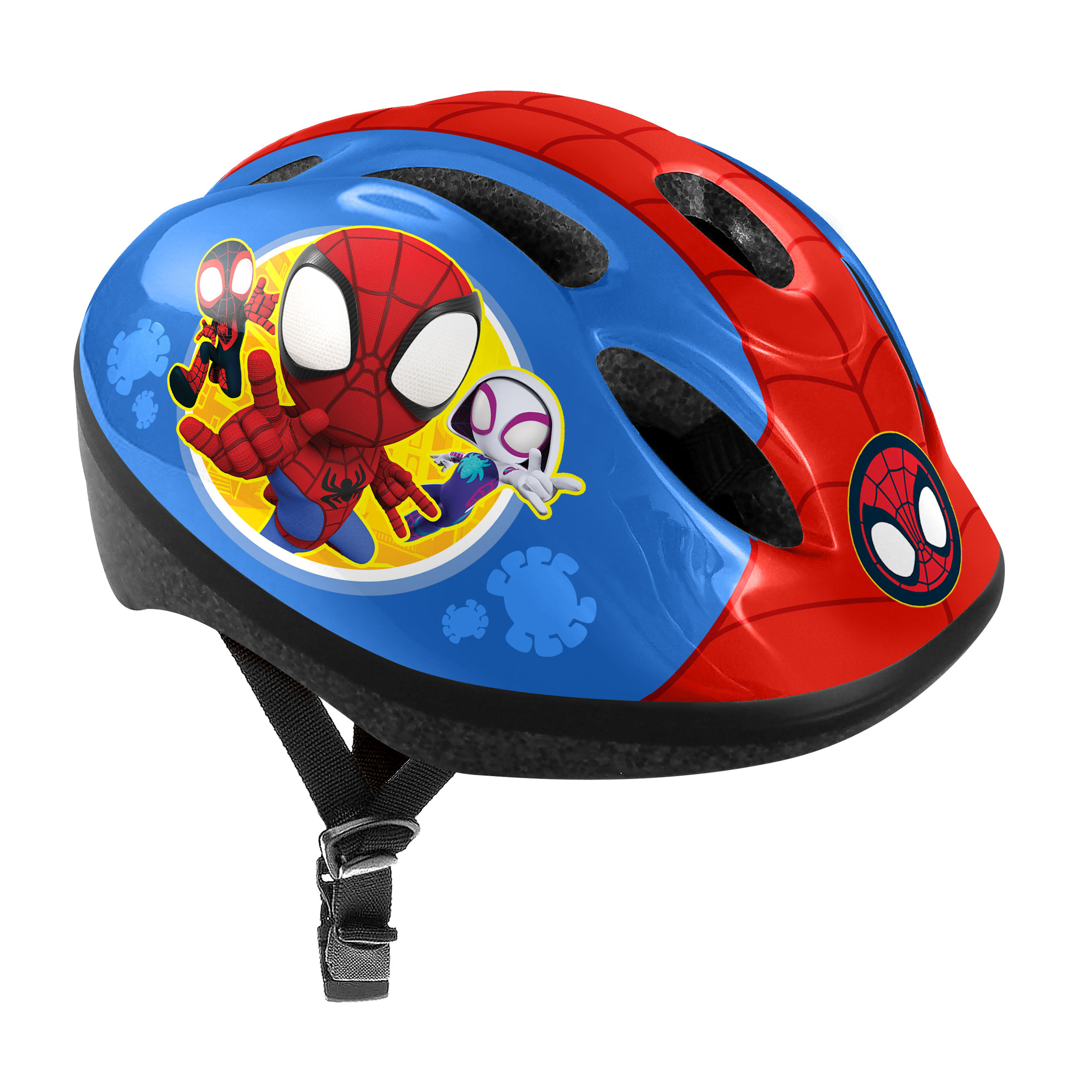 Capacete infantil do Homem-Aranha, tamanho 53-56 cm.