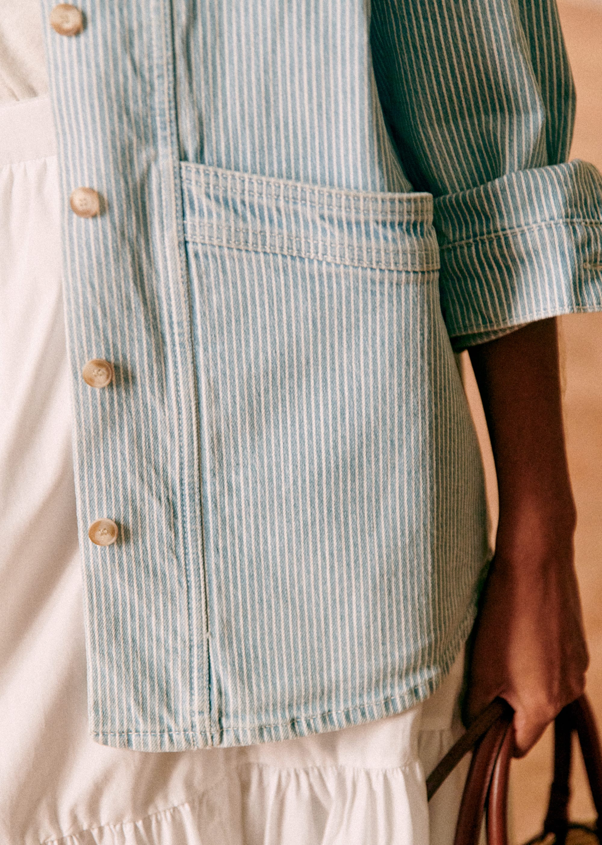 Veste Will - Denim Rayé - E-SHOP/VESTES 5905730