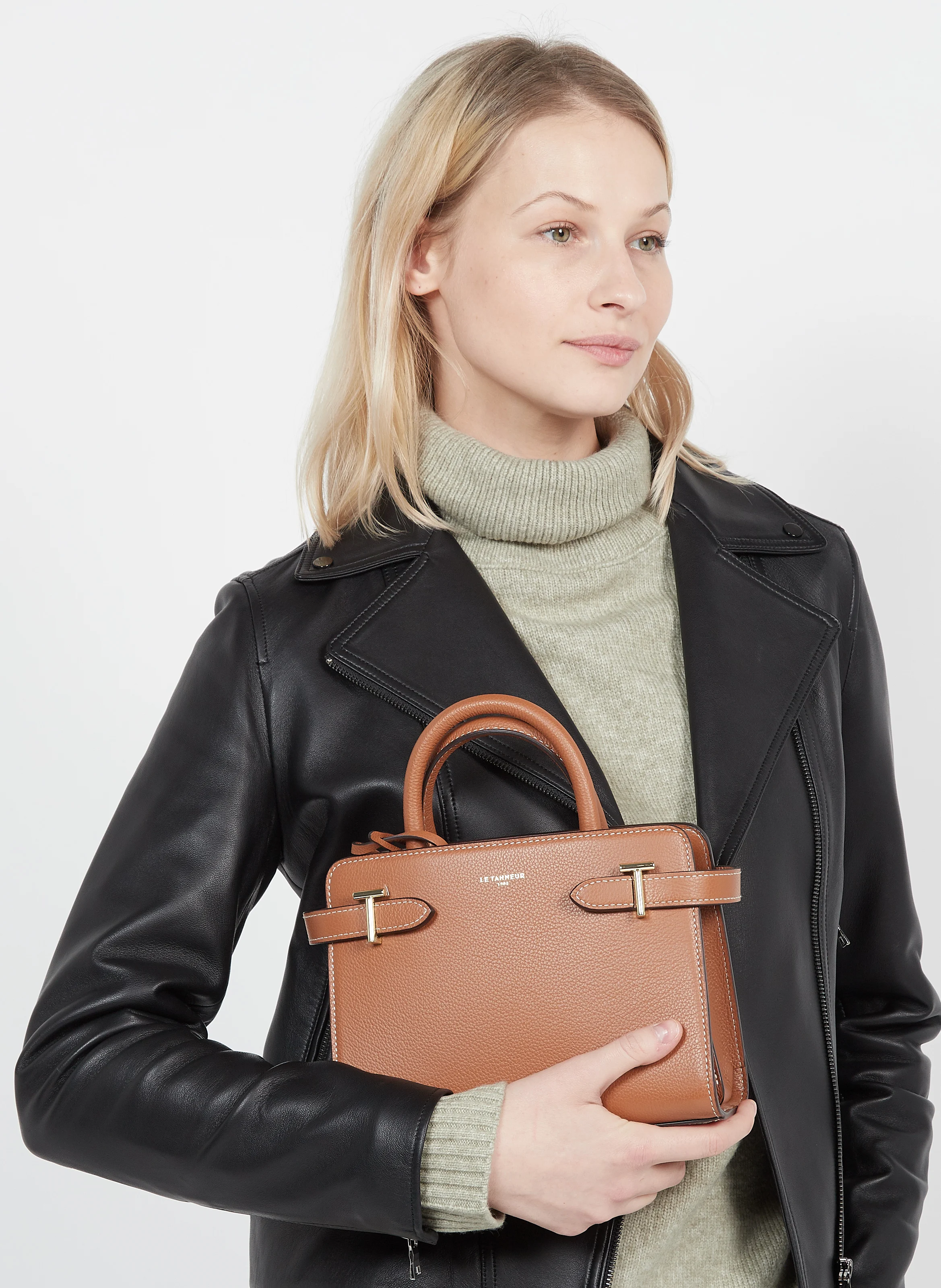 EMILIE - Sac à main en cuir| Marron