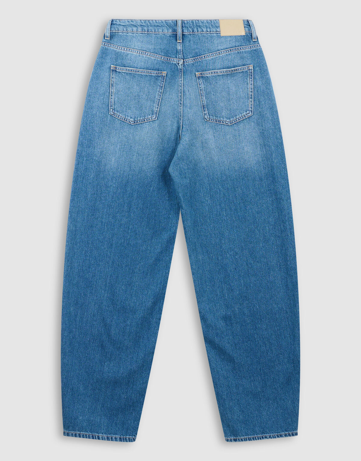 Barrel Fit Jeans Donkerblauw