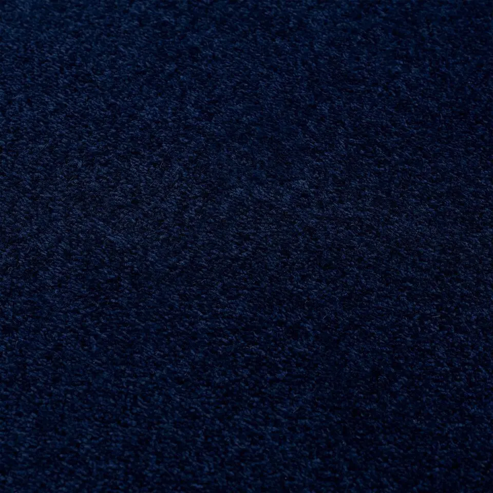 Uni Effen Laagpolig Vloerkleed Modern Donker Blauw Navy - 140x200 CM