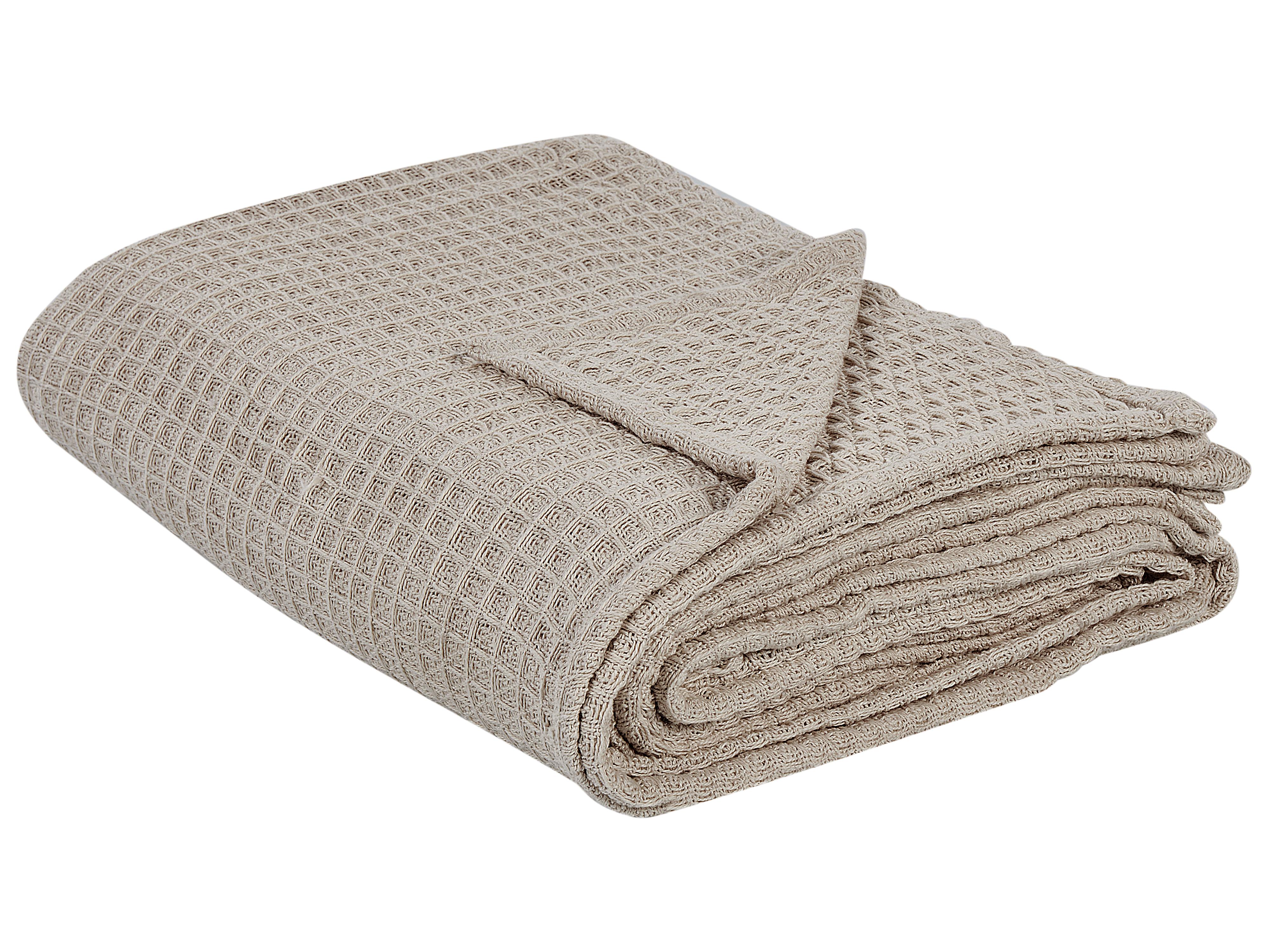Sprei CHAGYL Katoen 220 x 240 cm Taupe